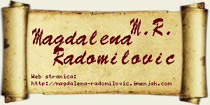 Magdalena Radomilović vizit kartica